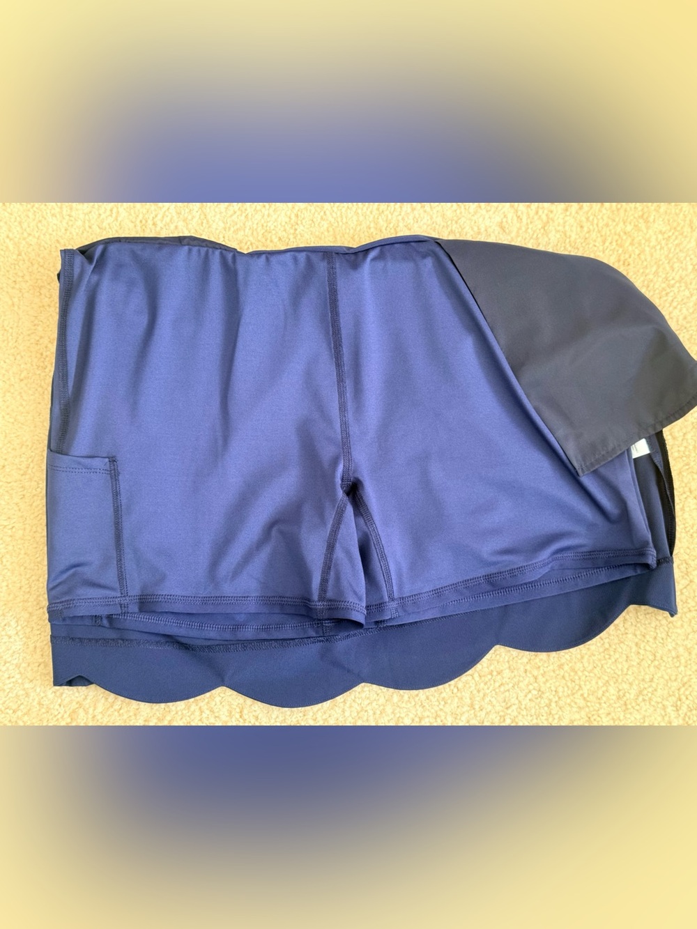 Vineyard Vines Navy Blue Scalloped Athletic Skort womens size 10 NEW WITH TAGS - Picture 11 of 12